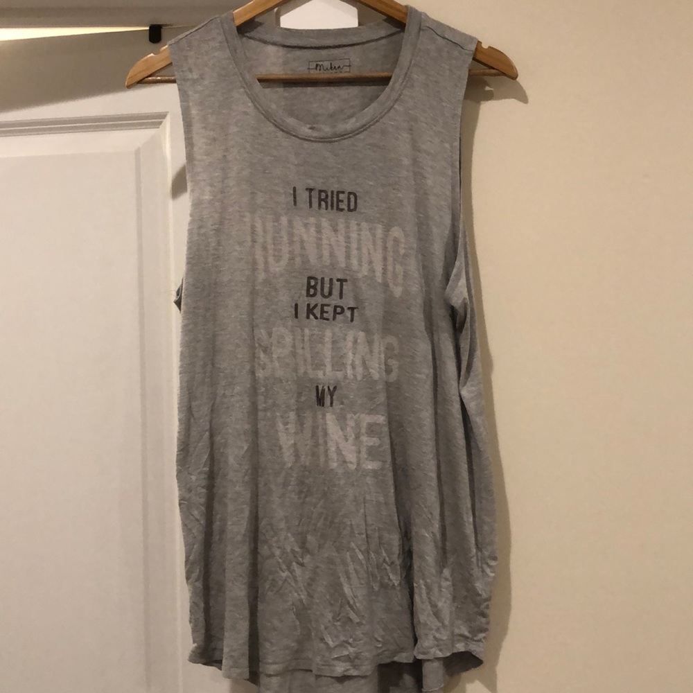I tried running but kept spilling my wine tank